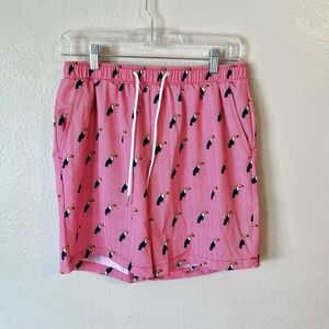 Mosmann Australia Men’s‎ Swim Shorts Pink Toucan Bird Print size M